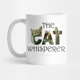 The Cat Whisperer - tabby cat oil painting word art Mug